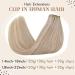 Vivien Real Hair Extensions Clip In - Ash Blonde #18/613 7PCS 18 Inch 1220g - Premium PU Clip In Bleaching Blonde Hair - Buy Online on GoSupps.com