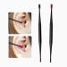 IKAAR Ear Wax Remover Kit - 2Pcs Soft Silicone Double Head Ear Pick Cleaner Tool | Spiral Design | Black + Pink - Buy Online on GoSupps.com