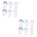 Beavorty 6 Pairs Plush Rabbit Ear Hair Clip ears hairpin rabbit hair barrettes womens hair clips bunny ears rabbit bowknot hair pins Hair Clip Rabbit decorate drop ears Miss fabric