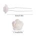 12 White Rose Wedding Flower Hair Pins - Bridal U-Shaped Hairpins for Women - Buy Online on GoSupps.com