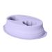 Nail Soaking Bowl Silicone Remover Soak Off Tray 9.06x6.69x3.15 Inches Professional Soaking Tool Comfortable Hand Bath Basin for Acrylic Gel Polish Removal Home Salon Travel Care Purple
