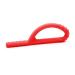 ARK Grabber Goshabunga Tube in smooth or textured with simple handling for children by loop shape including ATC care instructions - jaw motor skills bite block chewing (texture soft red) textured red