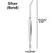 Silver Stainless Steel Nail Shaping Clip Double Ended Nail Pincher Cuticle Remover Multifunctional Tweezers Tool for Nail Care Silver(Bend) - Buy Online on GoSupps.com