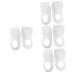 Gatuida 4 Pairs Flat Foot Insoles O Type Leg Shoe Inserts Plantar Insoles Foot Supplies Shoe Cushions for Men Foot Arch Support Man TPR White Arch of Foot Insole Pad