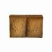 BIO JALAL Original Aleppo soap with 25% laurel oil and 75% olive oil. Two 400g Aleppo soaps for hands face body and hair. Handmade in Turkey using a traditional recipe.