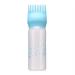 Hair Dye Bottle Shampoo Hair Coloring Dyestuff Applicator Bottle with Comb Teeth and Graduated Scale 170ml/5.7oz(Blue)