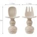 Shop Pandaear 6 Pack Silicone Baby Cutlery Set - Learning Spoon & Fork for Kids 3 Months & Up - Safe Dining Essentials - Buy Online on GoSupps.com