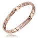LPLSROAD Magnetic Lymph Detox Bracelet for Women Drainage Arthritis Pain Relief Carpal Tunnel Titanium Power Magnetic Bracelet with Adjust Tool Rose Gold