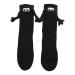 Jkapagzy Funny Magnetic Couple Socks 3D Doll Couple Socks Couple Hold Hands Socks& Unisex Funny Show Off Socks 1 pair Black