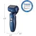 Panasonic Arc4 ES-LA63AA Electric Razor for Men - 4-Blade Rechargeable Shaver with Trimmer - Wet/Dry Foil Shaver - Blue - 1 Count - Buy Online on GoSupps.com