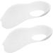 Mobestech Foot Insoles for Men - O Type Leg Shoe Inserts & Arch Support - Comfortable TPR Foot Pads for Plantar Care - 2 Pairs White - Buy Online on GoSupps.com