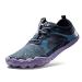NORTIV 8 Women's Quick Dry Water Shoes Barefoot Sports Aqua Beach Pool Swim Shoes 8 Dark/Blue/Purple