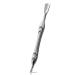 BEZOX Cuticle Pusher with Cuticle Fork - 2 in 1 Cuticle Trimmer Anti-slip Nail Pusher and Cuticle Cutter - Premium Stainless Steel Cuticle Remover Tool