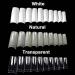 1500pcs Nail Tips- Aethland Clear Nail Tips for Acrylic Nails with Clear, Natural, White Color|Half Cover False Nails Tips Acrylic Nails Tips for Nail Salons DIY Nail Art,10 Sizes Clear+Natural+White