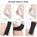 Arm Slimming Shaper Wrap Compression Sleeve for Women - 2 Pairs (Black) | Tone, Shape & Support Upper Arms | Weight Loss Arm Shaper - Buy Online on GoSupps.com
