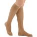 Collections Etc Knee High Compression Stockings, Moderate 15-20 mmHg, Closed Toe, Beige Large - Made in USA - Buy Online on GoSupps.com