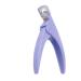 U-Shaped French False Nail Scissors Professional Stainless Steel Head Nail Clipper French False Nail Tips Clipper (Color : Purple)