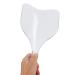 Agatige 2pcs Hairdressing Hairspray Face Shield Plastic Material Dust Proof Barber Face Mask for Salon Styling(Transparent White) - Buy Online on GoSupps.com