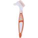 Portable Denture Double Sided Brush - Dual Head Toothbrush for False Teeth Cleaning (2 Pieces) - Buy Online on GoSupps.com