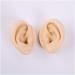 Silicone Ear Model for Acupuncture - Soft Silicone Ear Model for Teaching - 1 Pair Artificial Ear Model for Ear Picking Practice Studs Earring Display Props