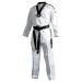 adidas Eco Fighter 3 Taekwondo Black V-Neck Sparring Uniform w/ 3 Stripes - 100% Polyester 190 (5)