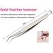 Yimart Professional Eyebrow Tweezer Set - Stainless Steel Eye Lashes Tweezers Kit for False Eyelash Extensions - 7Pcs Makeup Tool Set - Buy Online on GoSupps.com