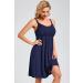 Sosolism Women's Dark Blue Nursing Nightdress - Padded Lace Trim Maternity Dress - Buy Online on GoSupps.com