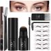 Eyebrow Stamp Stencil Kit: Eyebrow Stamp  Brow Soap  Eyebrow Razor  6 Stencils  Brow Pencil  Eyebrow Shaping Kit  Brow Stamp Kit  Eyebrow Stamp Kit  Brow Stencil Kit  Brow Stencil and Stamp Kit