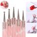 HuiDao 5Pcs Nail Art Dotting Tools - Silicone Brush Dual Head UV Gel Drawing Pen - Clay Sculpting & Painting Tools (Clear & Pink) - Buy Online on GoSupps.com