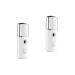 WOONEKY 2 Pcs Steamer Electric Sprayer Portable Facial Mister Handheld Sprayer Mini Face Spray Device White