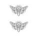 SanerLian Butterfly Temporary Tattoo Sticker Set - 12 pcs, Body Art for Women/Girls, Chest/Back/Arm Fake Tattoo, Moth Insect Design 10.5X6cm - Buy Online on GoSupps.com