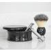 Parker Safety Razor Mango Wood Shave Soap Bowl - Hand Carved Black Lacquer - Buy Online on GoSupps.com