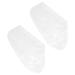 FOMIYES 4 Pairs Footsticker Foot Mask Sandwich Container Cracked Heel Repair Cracked Heel Socks Effective Foot Masks Toe Dividers for Nail Polish Peeling Hydrating White Abs Accessories