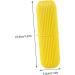 Housoutil 8 Pack Toothbrush Covers & Holders - Travel Plastic Toothbrush Box - Yellow - Buy Online on GoSupps.com
