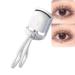 Electric Eyelash Curler Quick Natural Curling for Long Lasting with Sensing Heating Silicone Pad2 Tempreture Setting & USB Rechargeable Eye Lash Curler Electric Eyelash Curler Safe and Automatic Recha White