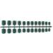 Dajidafu 24 Pieces Square Head Frosted Coffin False Nails DIY Exquisite French Style Unique Elegant Colour-fast Acrylic Nail 15blackish green - Buy Online on GoSupps.com
