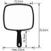 EYHLKM Handheld Salon Mirror with Handle - Professional Hairdressers and Barbers Cosmetic Mirror - Buy Online on GoSupps.com