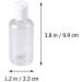 Lurrose 20-Piece Travel Bottle Set | Empty 50ml Cosmetic Bottles for Shampoo Lotion & Toiletries | Perfect for Travel & Camping - Buy Online on GoSupps.com