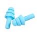 10pcs Silicone Ear Plugs Noise Reduction Earplugs Waterproof Reusable Soundproof Silicone Earplugs Anti-Noise Boxed Earplugs One Size Blue