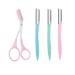 Eyebrow Razor Kit, Multifunctional Eyebrow Scissor Set for Women Face Body Use 3 in 1 Eyebrow Trimmer, Eyebrow Comb, Eyebrow Scissor Beauty Tool 3 Eyebrow Razors 1 Eyebrow Scissors with Comb