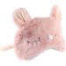 Plush Cartoon Cat & Bunny Eye Mask for Sleep - Soft Furry Blindfold for Travel & Meditation (Pink - Buy Online on GoSupps.com