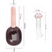 Lanyihome 2 in 1 Small Silicone Pet Food Spoon and Plastic Scoop for Dogs, Cats, Birds - White/Pink - Buy Online on GoSupps.com