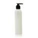8oz Bullet Round Massage Oil/Lotion/Liquid Bottle with Saddle Pump (White 1)