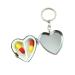 LALAFINA Heart Shaped Mini Storage Box Small Cute 2 Compartments Portable Medicine Tablet Holder Organizer
