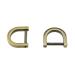 Hahiyo D-Rings with Screw Shackle Horseshoe U Shape Key Ring 9.2mm Inner Width Purse Holder Screw in Smoothly Both Sides Line up Easy Adjust Not Pop for 3/8 Inch Strap Bag Zinc Alloy Bronze 6pcs 9.2mm-Bronze-6Pieces