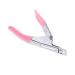 Beavorty Nail Art Scissors Metal Shears u Shaped Nail Scissors False Nail Tip Clipper Acrylic Nail Tool Nail Tool Stainless Steel Nail Clippers Nail File False Nails Manicure medium Rosy