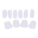 B Baosity 10 Pieces Toe Protectors Toe Caps Silicone For Men and Women Toe Protector Smaller Toes - White