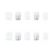 Shiny White Press-On Nails 24PCs - Bling Silver Glitter False Nails with Rhinestones | French Design Nail Art for Women & Girls | Perfect for Parties & Salons - Buy Online on GoSupps.com