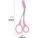 Eyebrow Trimmer Scissors with Comb Professional Precision Trimmer Eyebrow Eyelash Hair Remover Cut Scissors Beauty Tool for Men Women (Pink) - Buy Online on GoSupps.com
