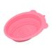 Makeup Brush Cleaning Mat Foldable Brush Cleaner Bowl Silicone Brush Cleaner Pad for Sponge Pink